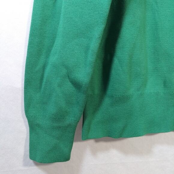 Banana Republic Men's Coolmax Green Stripe Pull Over Sweater Size L - Picture 5 of 10